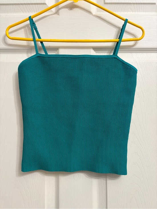 Babaton Tops - Babaton by Aritzia Teal Ribbed Tank Top - Women size Medium